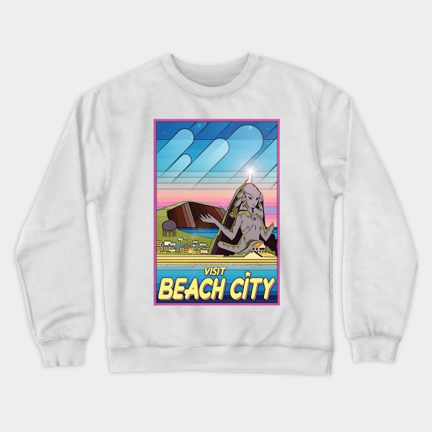Visit Beach City - Steven Universe Crewneck Sweatshirt by RocketPopInc